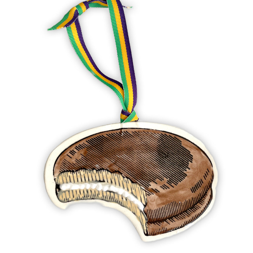 Ceramic Moonpie Ornament