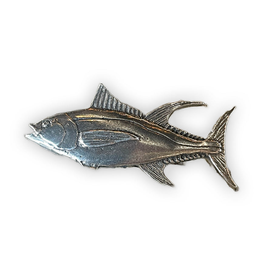 Yellowfin Tuna Handcrafted Pewter Lapel Pin