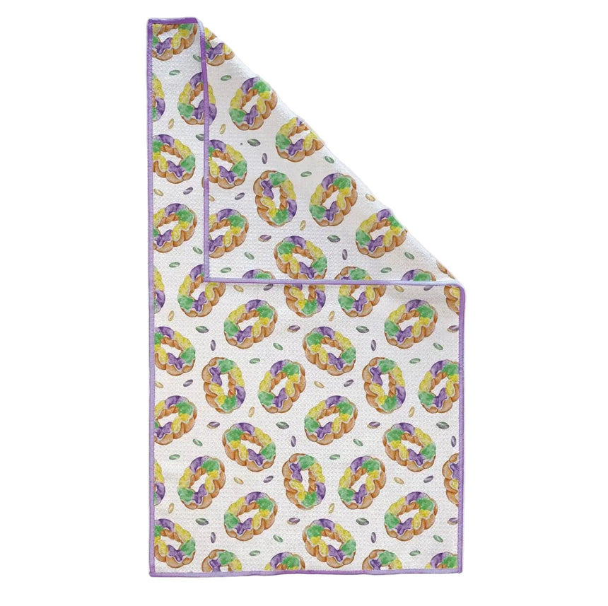 King Cake Kitchen Towel
