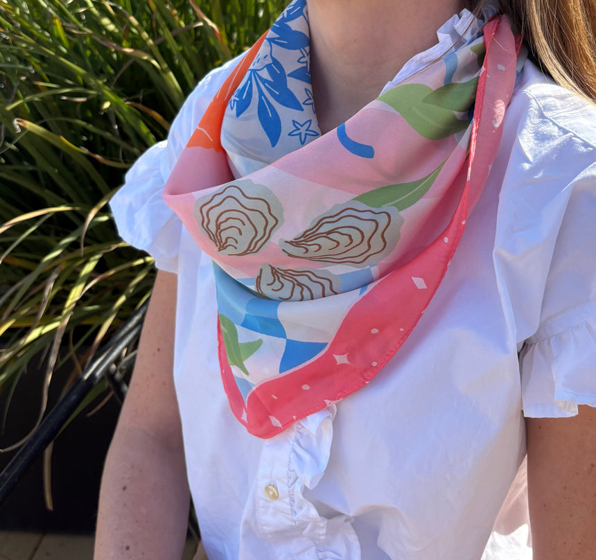 Coastal Vibes Square Scarf