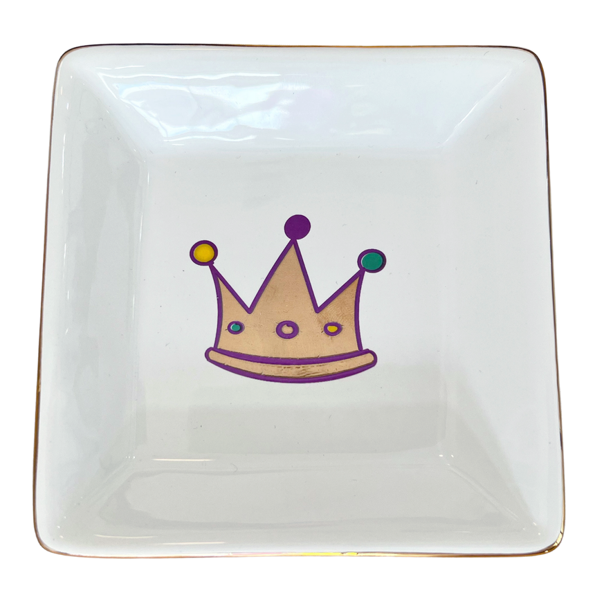 Mardi Gras Crown Trinket Dish