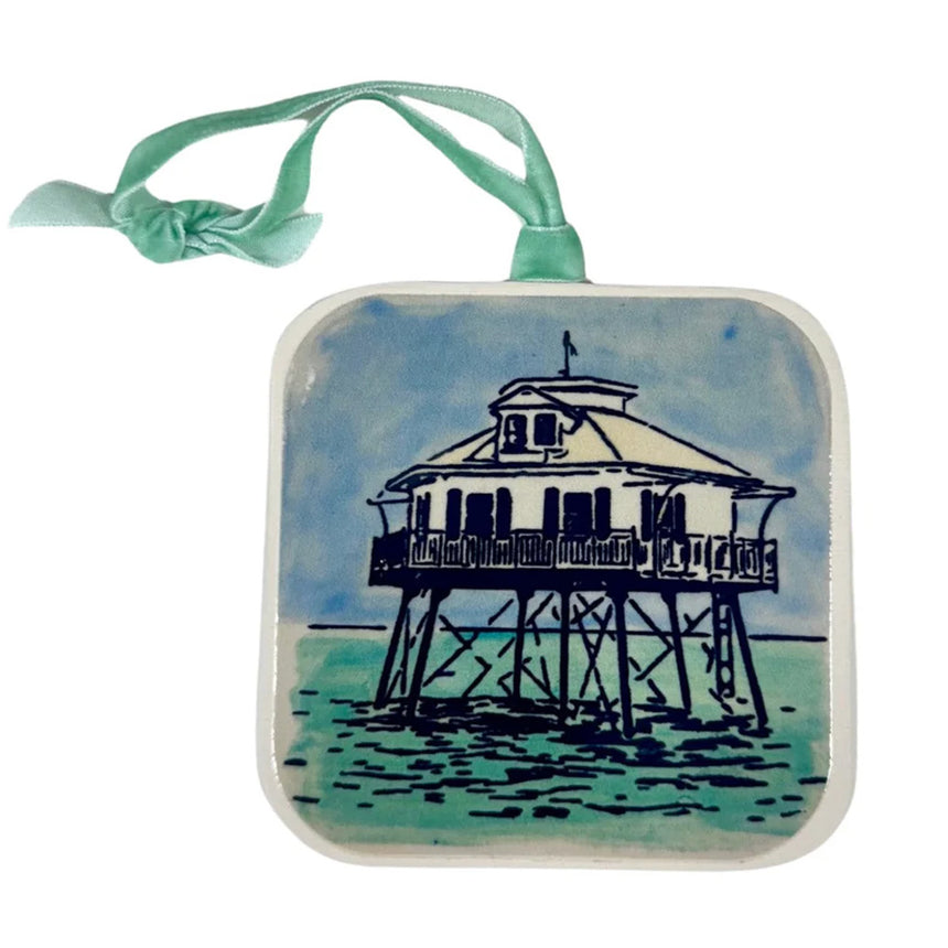 Ceramic Middle Bay Lighthouse Ornament