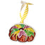 Ceramic Illustrated King Cake Ornament