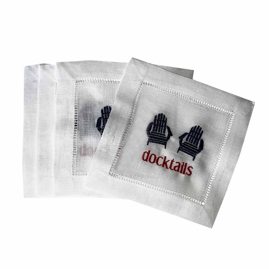 Docktails Linen Cocktail Napkins (set of 4)