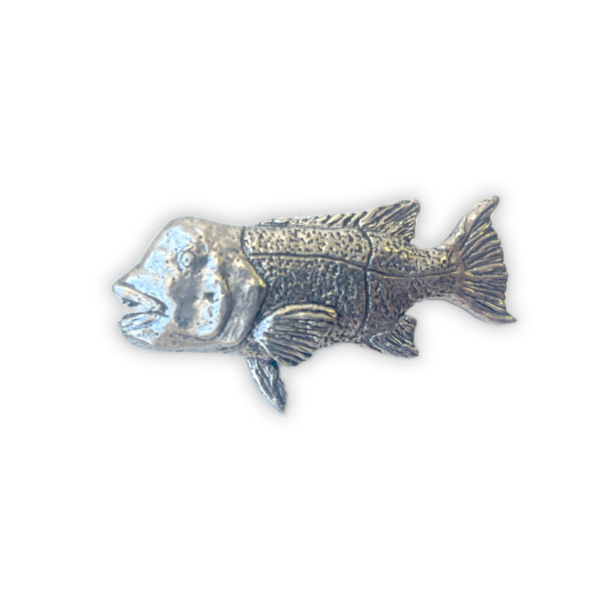 Sheepshead Handcrafted Pewter Lapel Pin