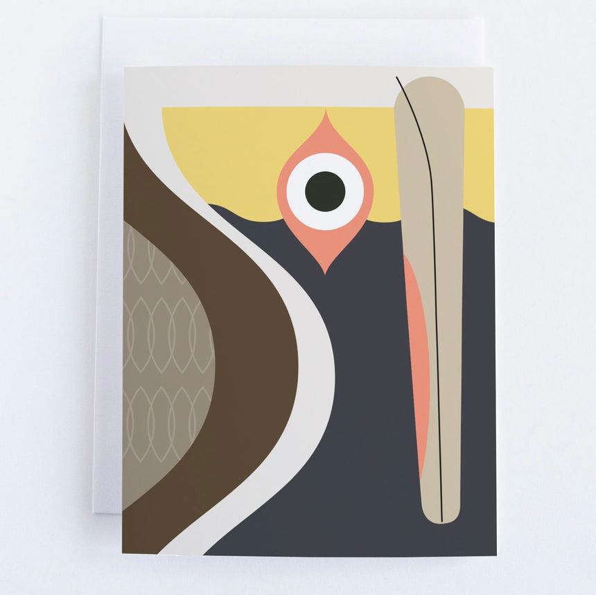 Brown Pelican Greeting Card Set